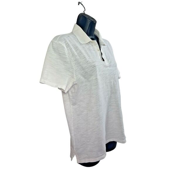 Vince Polo Golf Shirt Womens Size S Peruvian Cotton white‎ - Picture 2 of 6